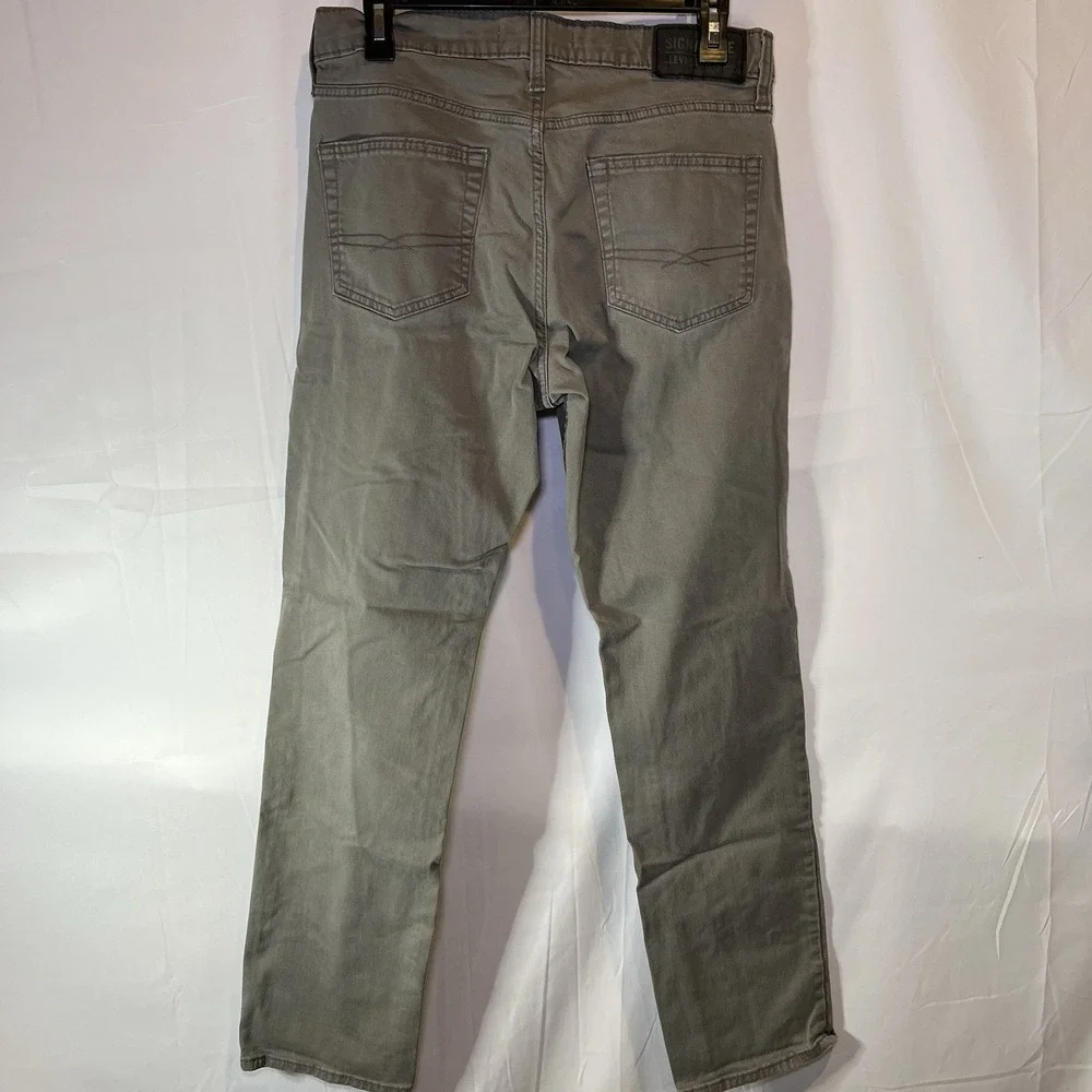 Levis‎ Pants Men's 30x32 Beige Brown Athletic Signature Mid Rise Zipper Pocket
